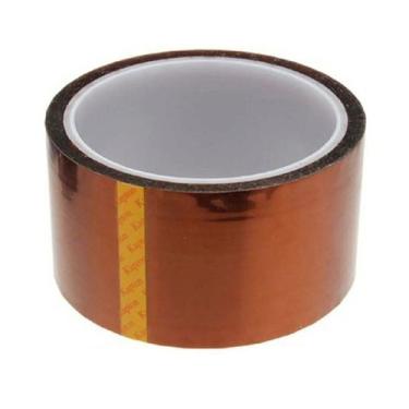 Imagem de Fita Kapton Adesiva Alta Temperatura Térmica 50mm x 33m - no-brand