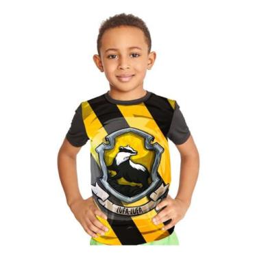 Imagem de Camiseta Infantil Lufa Lufa Hufflepuff Harry Potter Ref:108 - smoke, P
