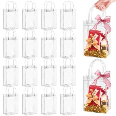 Imagem de Sacos de presente Jutieuo Clear PVC Plastic com alça 24 unidades (12 x