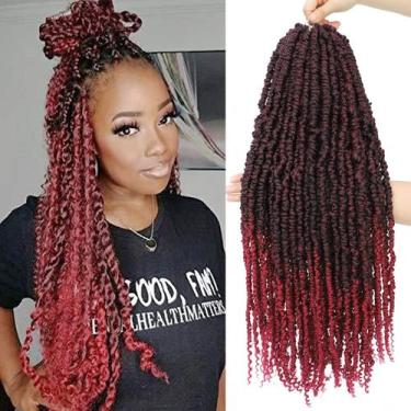 Imagem de Passion Twist Hair BEFUNNY Pretwisted Red, 24 polegadas, pacotes com 6