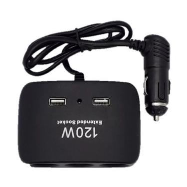 Imagem de Carregador Veicular Extensão Triplo Soquete Usb