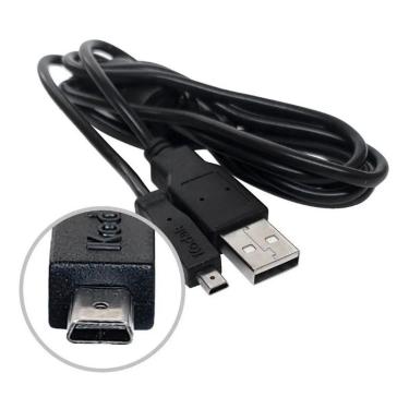Imagem de Cabo Mini USB 5 Pinos V3 USB 2.0 Para Camêra Kodak Easyshare V1073, V1003 Original 0.8cm