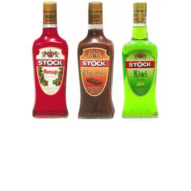 Imagem de Kit Licores Stock - Morango, Kiwi e Chocolate 720ml cada