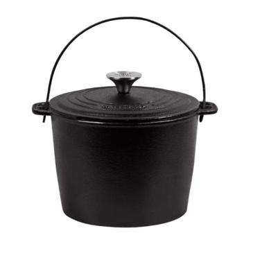 Imagem de Caldeirão Ferro Fundido Santana Com Tampa 3 L Panela Indução