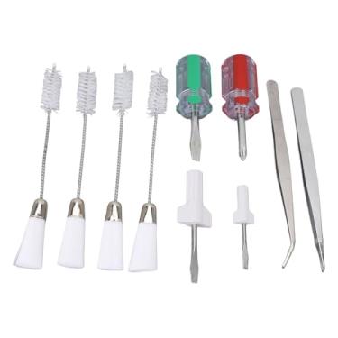 Imagem de AYNEFY Kit de Limpeza de Máquinas de Costura, Ferramentas de Aço Inoxidável, Escovas e Chaves de Fenda para Manutenção de Máquinas, Ideal para Amadores e Profissionais