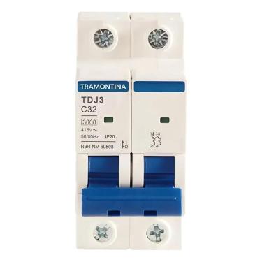 Imagem de Disjuntor Bipolar Tramontina 10A 16A 20A 25A 32A 40A 50A 63