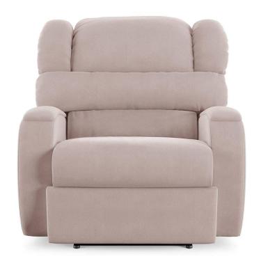 Imagem de Poltrona Do Papai Sala De Cinema Reclinável Manchester Elétrica Massagem Usb Veludo Rosê