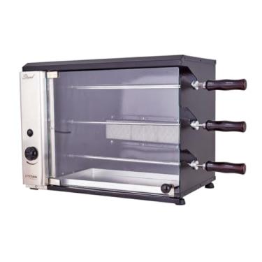 Imagem de Churrasqueira a Gás de Bancada para 3 Espetos Stand GN 127V - Titan Eletro