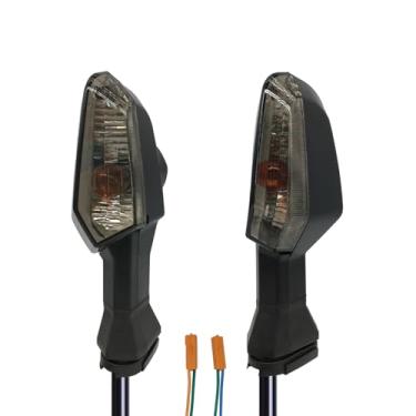 Imagem de SPNUVR Lâmpada indicadora de seta de motocicleta para KAWASAKI Z250 Z300 Z750 Z800 Z1000 Versys 650/1000 para Ninja 250 300 400 650 ER-6F ER-6N (Smoke)
