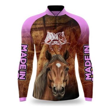 Imagem de Camisa Infantil Cavalo Cavalgada Country Agro Manga Longa - Rural Cowb