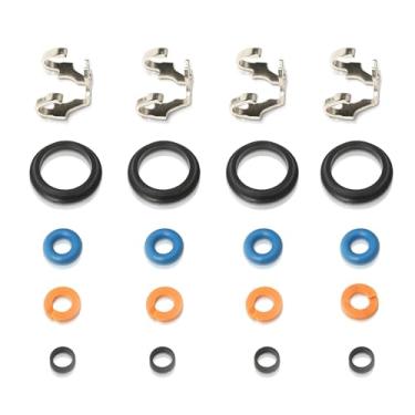 Imagem de Sprwinautummer A2820720100 Kit de reparo de anel de vedação de injetor de combustível 4 peças M282 1,4L compatível com Mercedes-Benz W177 W247 A200 B200 CLA200 GLA250 GLB200 DACIA Nissan Renault
