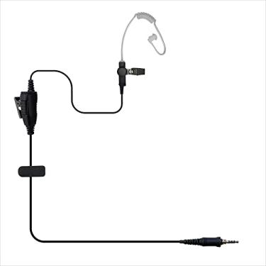 Imagem de MONICONA Kit de vigilância de tubo de ar, fone de ouvido, microfone PTT para Motorola EVX-S24 Yaese VX-6R FT-270R Standard Horizon HX320 HX210 HX40 HX890 rádio bidirecional