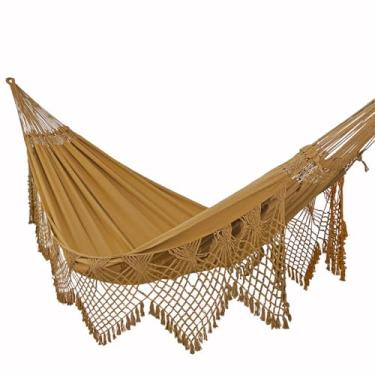 Imagem de Rede de Dormir e Descanso Safira Casal Extra Algodão (Caramelo)