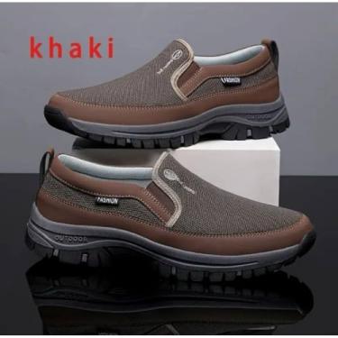 Imagem de Tenis Sapatilha Mocassin Casual Adventure de Passeio Reforçado Com Solado Confortável Casual (Marrom, BR, Adulto, Numérico, 38)