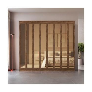 Imagem de Guarda-roupas Casal 8 Portas Com Vidro Multimóveis Cr35259