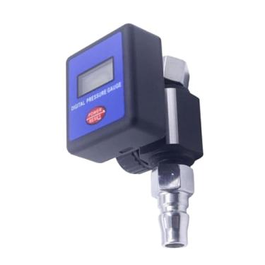 Imagem de MotiveTech Regulador de ar para pulverizador de tinta, medidor de 0 a 145 PSI, acessórios, rosca de 1/4", display digital LCD
