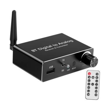 Imagem de Generic Conversor de áudio digital para analógico, conversor DAC digital com controle de volume, adaptador plug and play para assistir vídeos em HDTV.