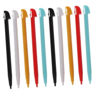 Imagem de 10 canetas Stylus coloridas elegantes compatíveis com Wii U WIIU Gamepad Console Acessórios