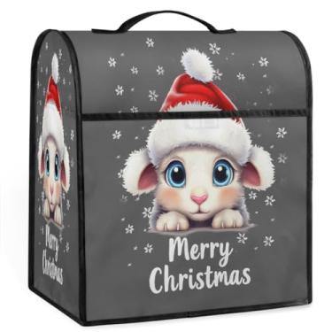 Imagem de Capa de misturador de ovelhas de Natal com desenho animado para batedeira de 6 a 8 litros de auxílio de cozinha resistente à poeira capas protetoras de armazenamento capas de eletrodomésticos para