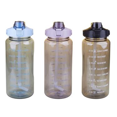 Imagem de Garrafa Squeeze Cazza Acqua com Bico e Canudo  2L - Item Sortido