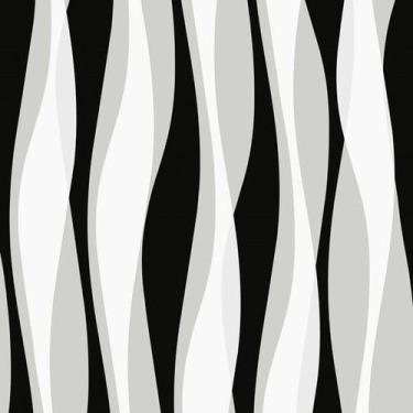 Imagem de Papel de Parede 3D Preto ref 3449 - Rolo: 10m x 0,52m - BOBINEX