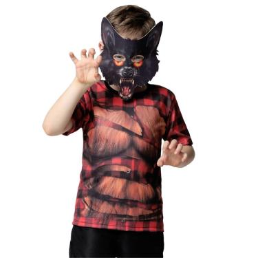 Imagem de Fantasia Lobinho Infantil Halloween Menino Lobo Roupa Festa