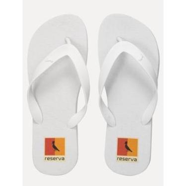 Imagem de Chinelo Reserva Masculino Double Tag Branco-Masculino