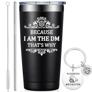 Imagem de Grifarny Presentes Dungeons and Dragons para homens, mulheres - Ótimos presentes para amantes de DnD Dragões - Presentes Dungeon Master - Presentes para jogadores D&D Lovers - Because I'm the DM