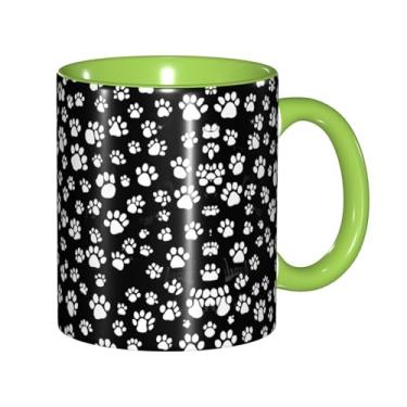 Imagem de Zeraoke Canecas de café criativas com estampa de cachorro, personalizadas, presente para família, tamanho de 325 ml, unissex