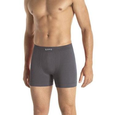 Imagem de Kit Com 2 Cuecas Boxer Poliamida Masculino Lupo, Preto, Azul, P