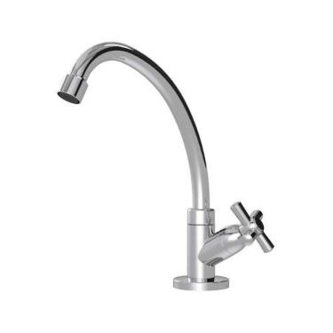 Imagem de Torneira Mesa Bica Móvel Alta 1168 C31 Abs 1/4 De Volta Dn15 Vedação Mvc - Injet Plast