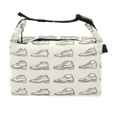 Imagem de STAYTOP Lancheira de sapatos de desenho animado com fivela, lancheira isolada para meninos e meninas, lancheira térmica para trabalho escolar