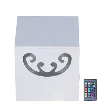 Imagem de Cryfokt Luz de Parede de Alumínio Oco de LED RGB 3W 360 ° Contas de Lâmpada Luminosas Com Controle de 24 Teclas para Entrada de Cozinha de Quarto, Luz de Parede RGB