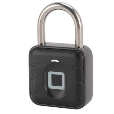 Imagem de Generic Cadeado Esperto do Armário, Cadeado Longo Impermeável Portátil Impressão Digital do Tempo de Espera IP67 para a Porta Dormitório (#2)