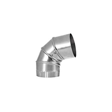 Imagem de Lambro 10 cm BROAN-NUTONE 2310 Cotovelo de duto ajustável de alumínio, prata