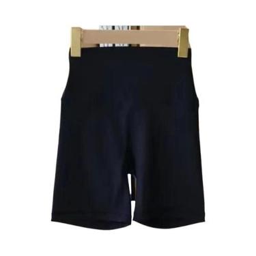 Imagem de Shorts De Yoga Femininos De Cintura Alta, Ajuste Slim, Levanta O Bumbu