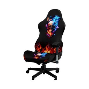 Imagem de Capa De Cadeira De Escritório Em Fibra De Leite Com Impressão Digital,