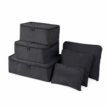 Imagem de Organizador de Mala 6 Peças, Necessaire Viagem, Bolsa Saco, Tecido Resistente, com Zíper,Diversas Cores