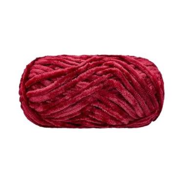 Imagem de Fio De Lã De Veludo Super Macio 100g Material De Tricô Grosso Para Cha