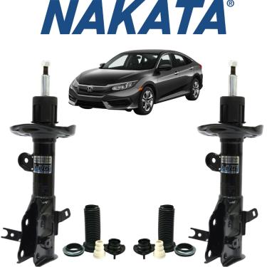 Imagem de Kit 2 Amortecedor Civic Flex 2.0 Dianteiro Nakata 14 15 2016