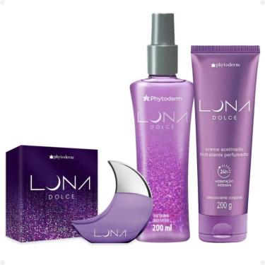 Imagem de Kit Phytoderm Luna Dolce: Colônia 50ml, Body Splash 200ml e Hidratante 200g