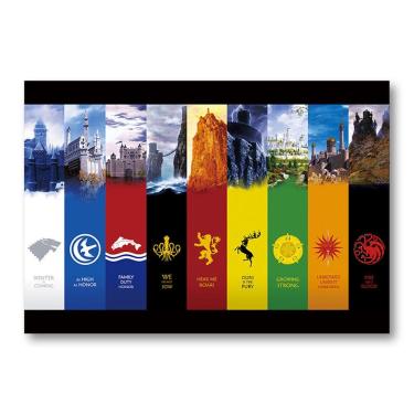 Imagem de Pôster com arte de parede Picture Games Of Thrones Anime Art 51x35,5 cm