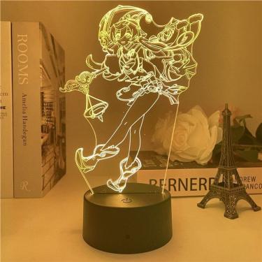 Imagem de Luz noturna LED 3D Plants vs Zombies Yanfeis que muda de cor