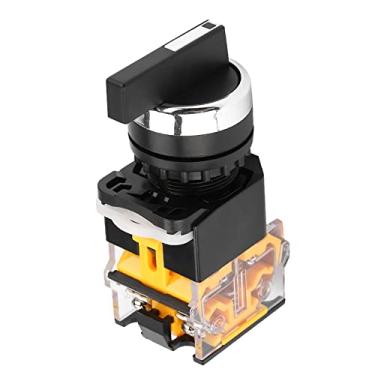 Imagem de EVGATSAUTO Interruptor Rotativo Momentâneo 22mm Com Reinicialização Automática Mini Interruptor Seletor Rotativo La38-20bx33 Alça Longa