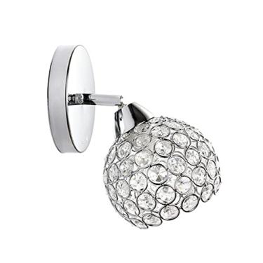 Imagem de Apliques de Parede Cristal Lâmpada Moderna G9 LED Redonda Luzes Quarto Cama Sala Jantar Corredor Acessório Luz