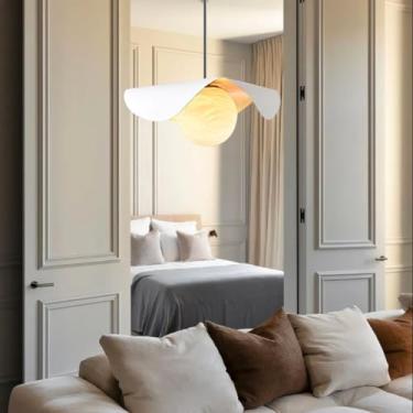 Imagem de Luminárias pendentes modernas, luminárias pendentes em formato de bola de metal e vidro, luminárias minimalistas para restaurantes, luminárias criativas e personalizadas em mármore para sala