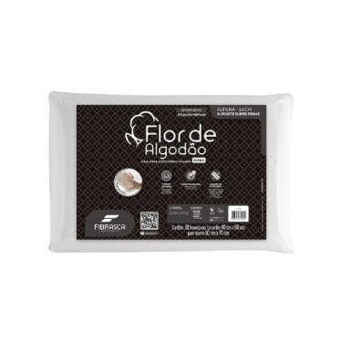 Imagem de Travesseiro Fibrasca Flor de Algodão Nasa  Perfil Firme, Antiácaro, Su