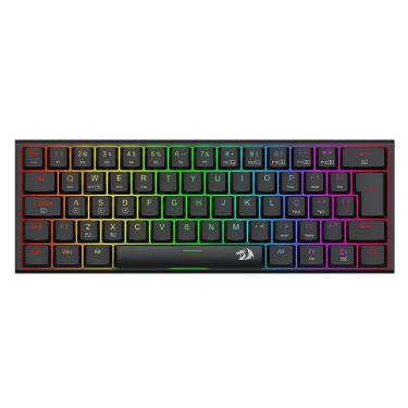 Imagem de Teclado Mecânico Gamer Redragon Anivia Pro, RGB, Low-Profile, Switch Brown, ABNT2, Preto