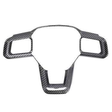 Imagem de YINGTUU para Ford Mustang 2024-2025 Acessórios Fibra de Carbono Acabamento Interior Volante Fibra de Carbono