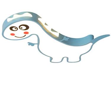 Imagem de Luminária de teto moderna infantil com LED em formato de dinossauro, com intensidade de luz ajustável, ideal para quartos de meninos e meninas, com um toque romântico e aconchegante. Luz bra